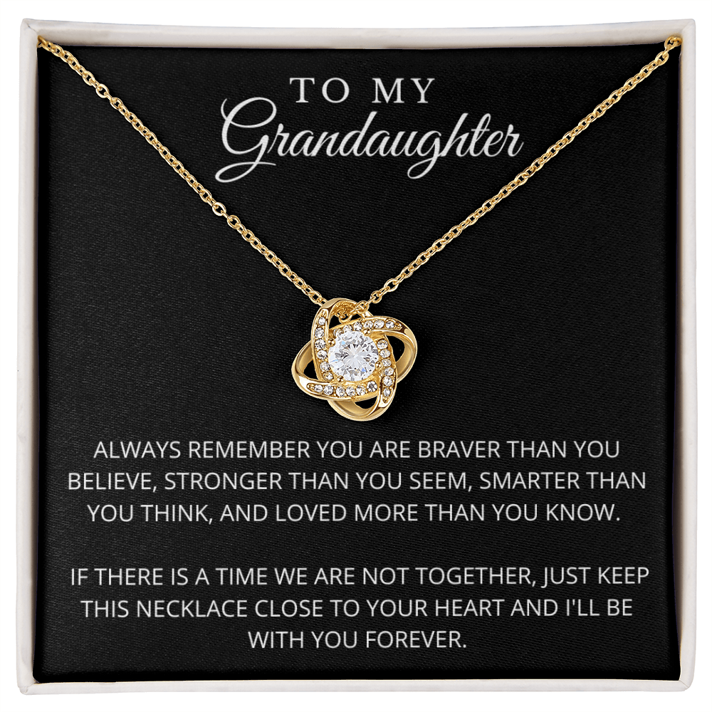 To My Granddaughter | Braver Than You Believe Necklace