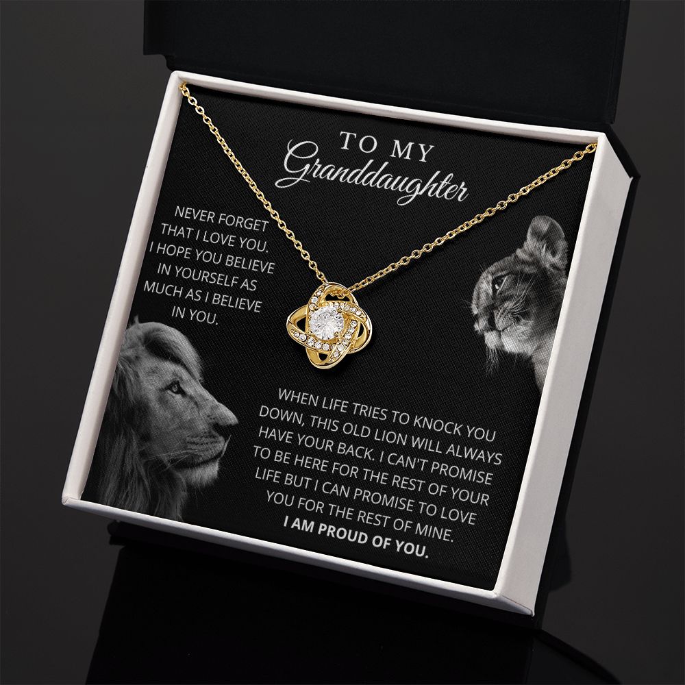To My Granddaughter | I Love You | Love Knot