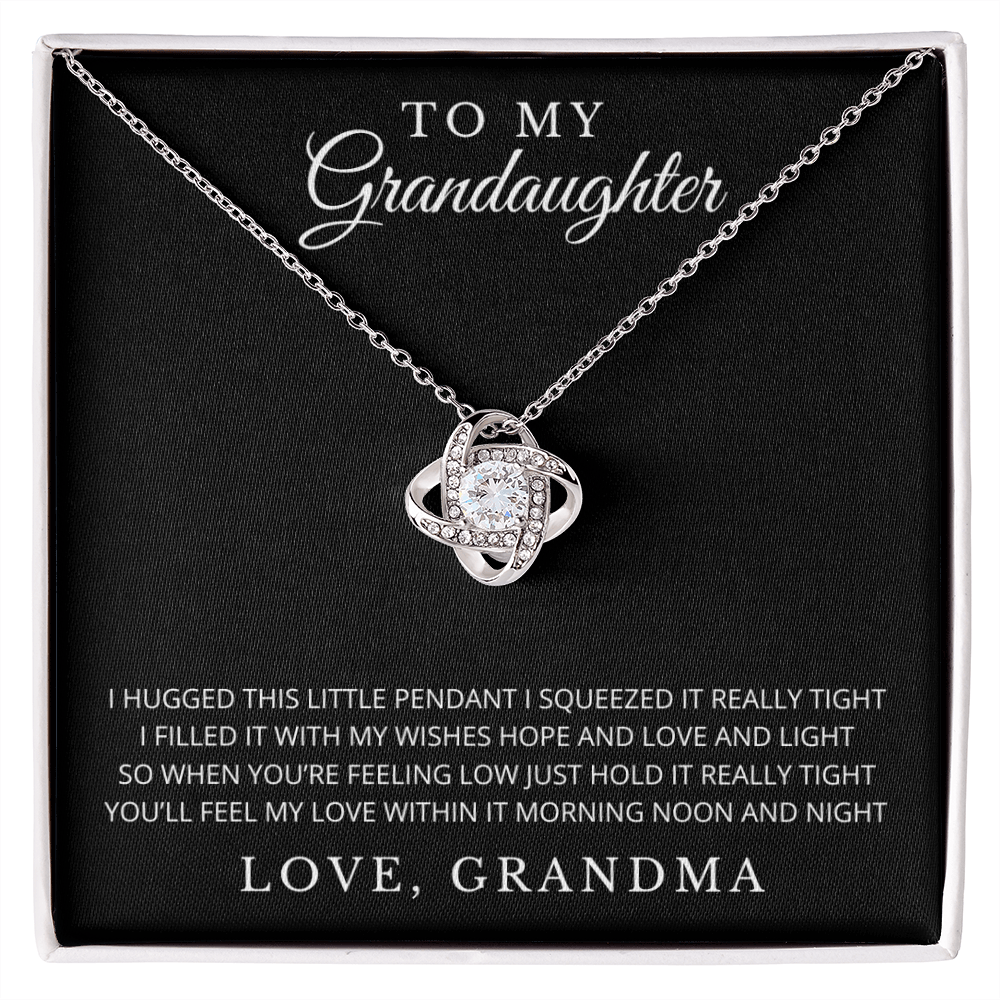To My Granddaughter | Squeezed It Necklace