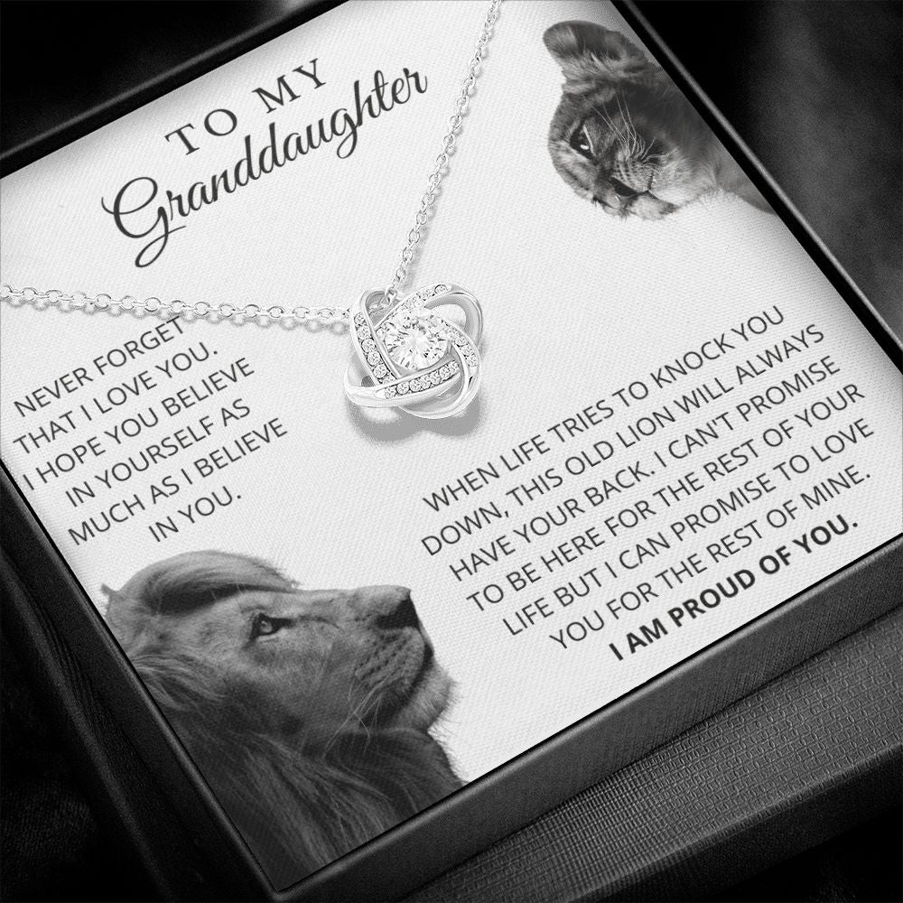 To My Granddaughter | I Love You | Love Knot
