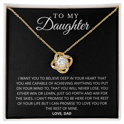 To My Daughter | You Are Capable Necklace