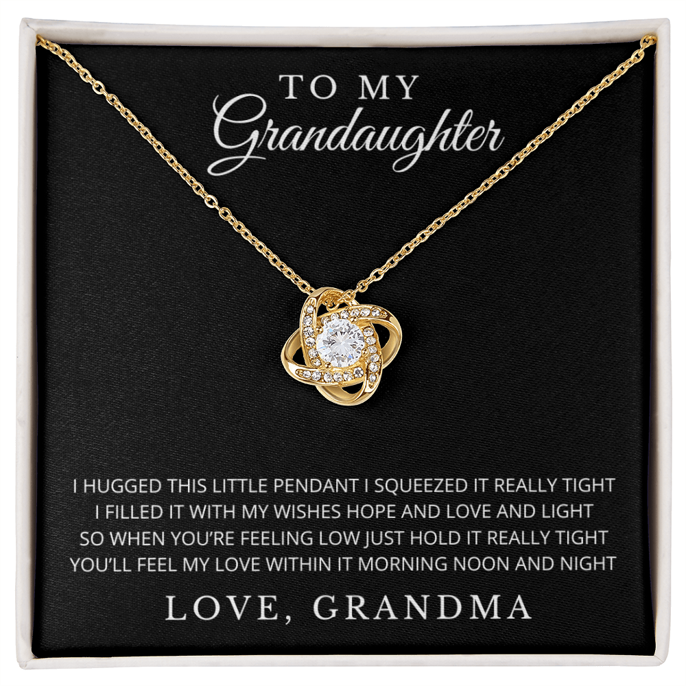 To My Granddaughter | Squeezed It Necklace