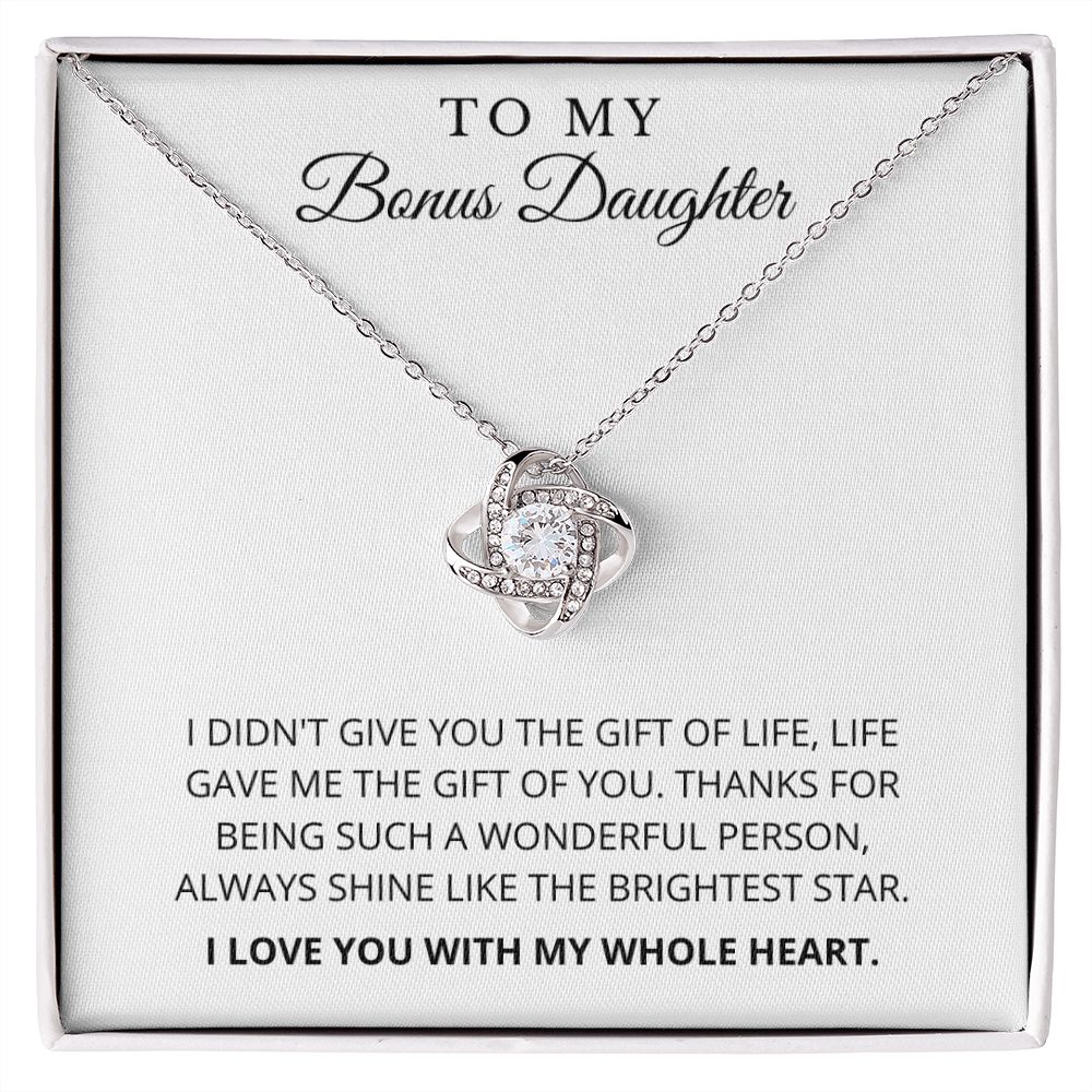 To My Bonus Daughter | Love Knot