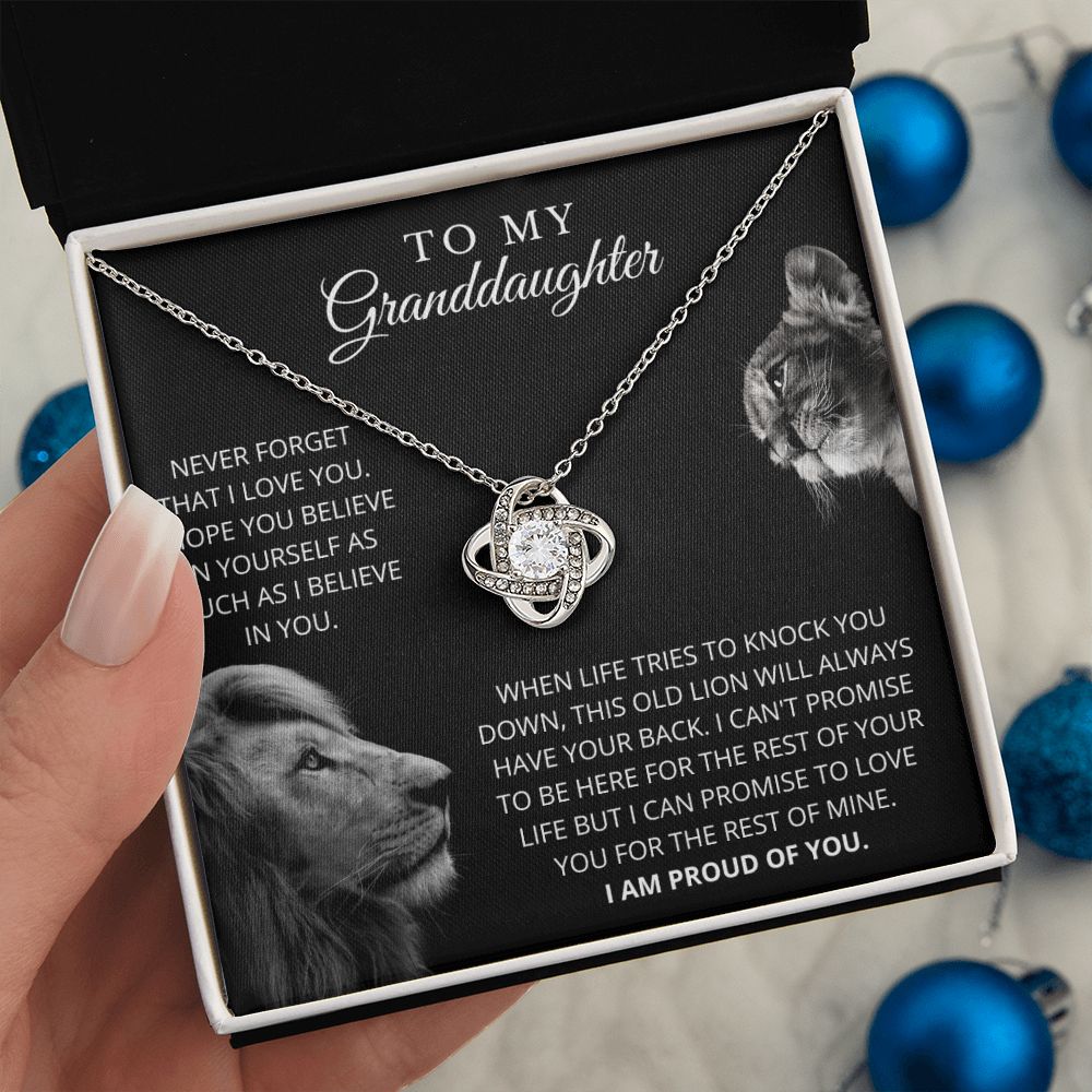 To My Granddaughter | I Love You | Love Knot