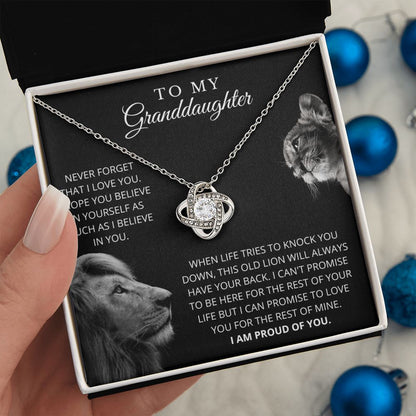 To My Granddaughter | I Love You | Love Knot
