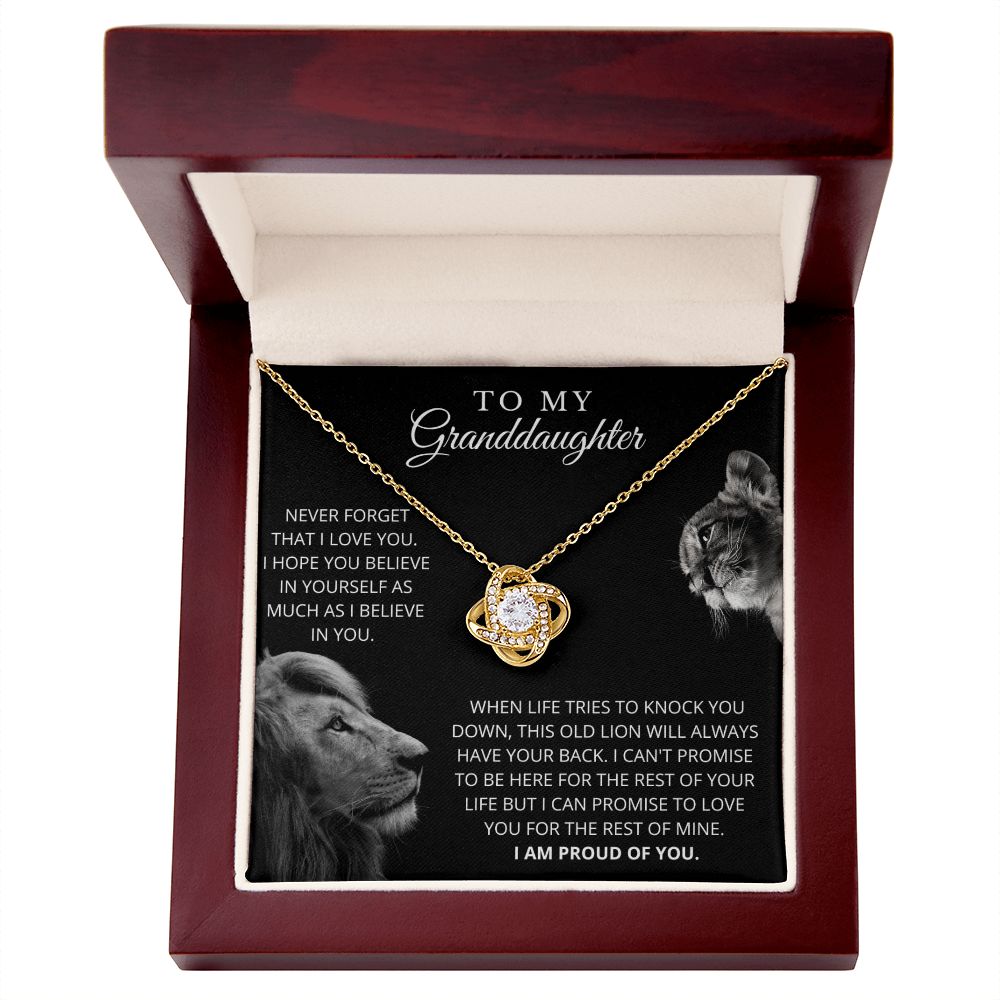 To My Granddaughter | I Love You | Love Knot