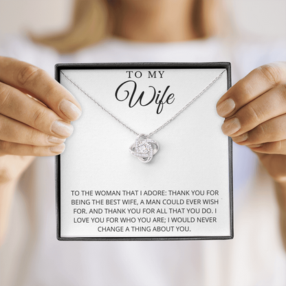 To My Wife | Thank You For All That You Do Necklace