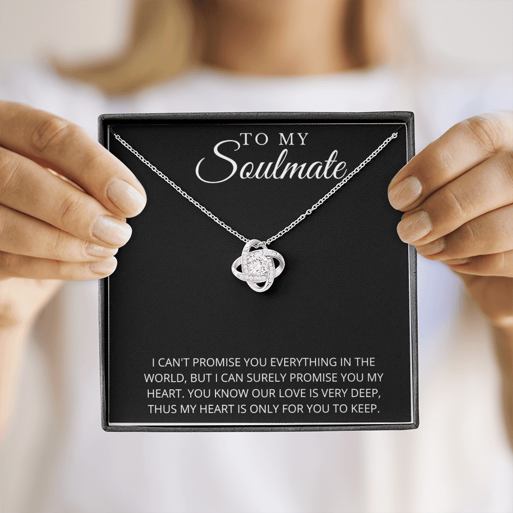 To My Soulmate | Promise My Heart Necklace