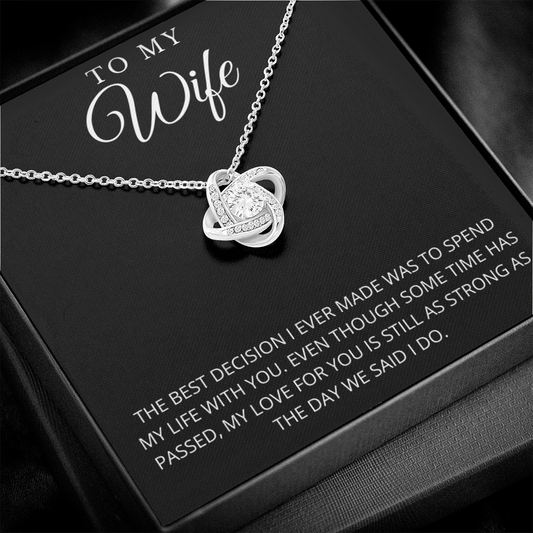 To My Wife | Best Decision Necklace