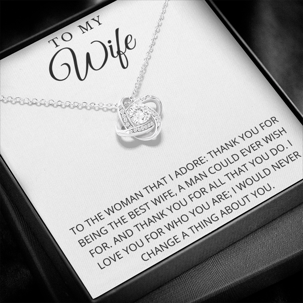 To My Wife | Thank You For All That You Do Necklace