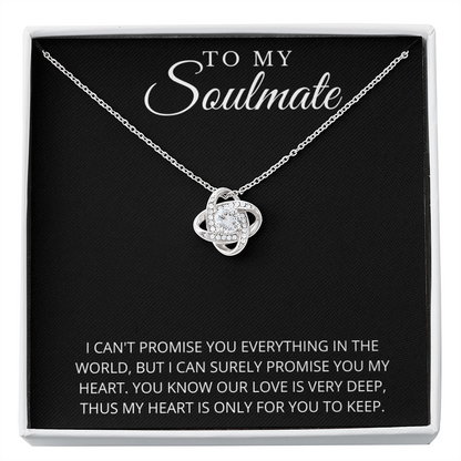 To My Soulmate | Promise My Heart Necklace