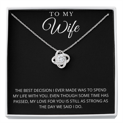 To My Wife | Best Decision Necklace