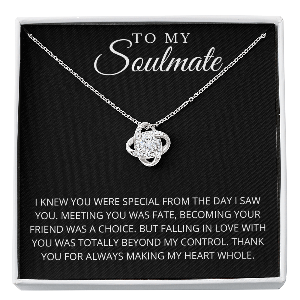 To My Soulmate | Meeting You Was Fate Necklace