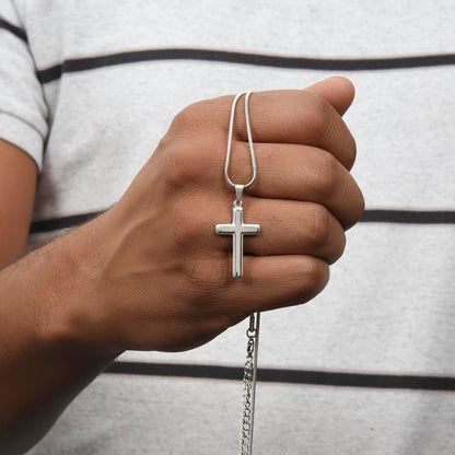 To My Son | Never Forget | Cross Necklace
