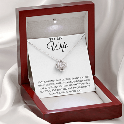 To My Wife | Thank You For All That You Do Necklace