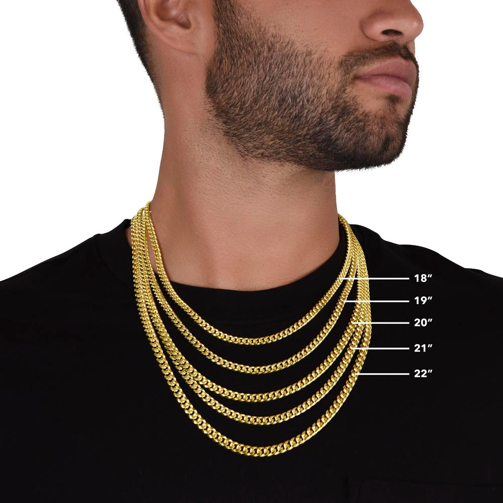 To Dad | Not Easy | Cuban Link Chain