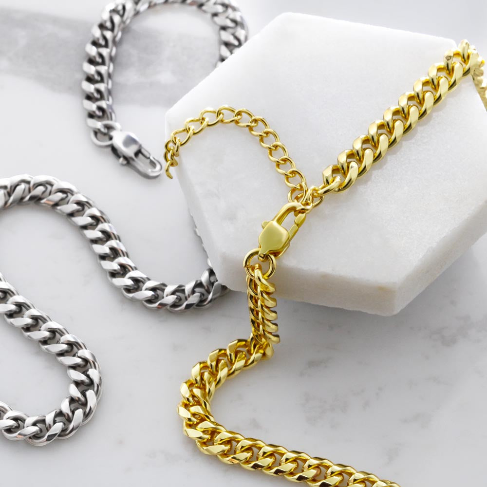 To Dad | By My Side | Cuban Link Chain