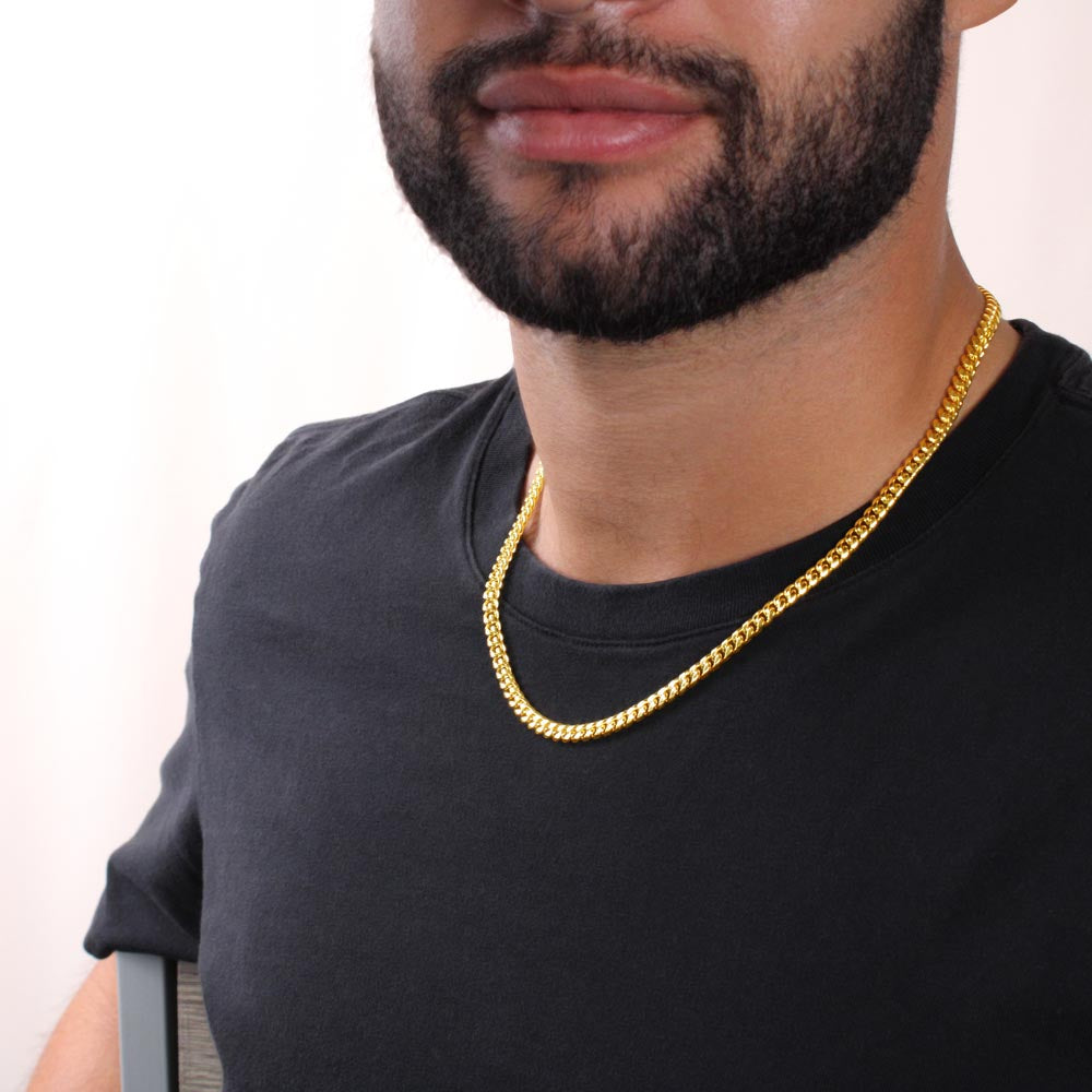 To Dad | Not Easy | Cuban Link Chain